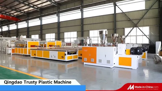 PVC-Fenster- und Türprofile/WPC/PVC-Decken-/Wandpaneele/WPC-Terrassendielen, Zäune, Wandverkleidungen, Extrusionslinie